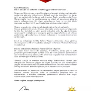 erdogandan sehit ve gazi ailelerine mektup DmIJguDR